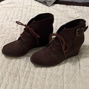 Brown Wedges worn once